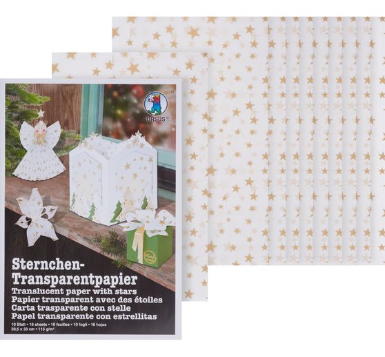 Papier przezroczysty "Gwiazdeczki"