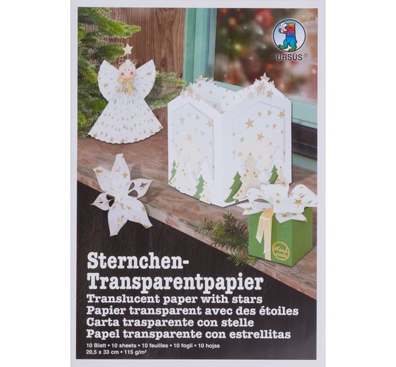 Papier przezroczysty "Gwiazdeczki"