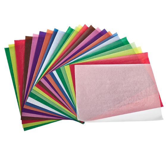 Papier przezroczysty, różne kolory