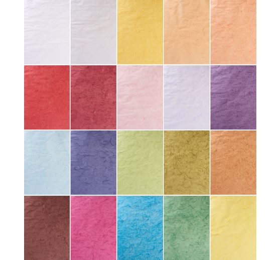 Słomiany jedwab VBS, 50x70cm, 3 arkusze