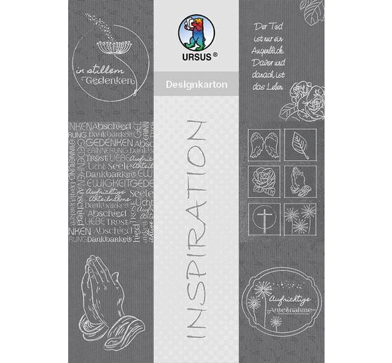 Design cardboard "Aufrichtige Anteilnahme"