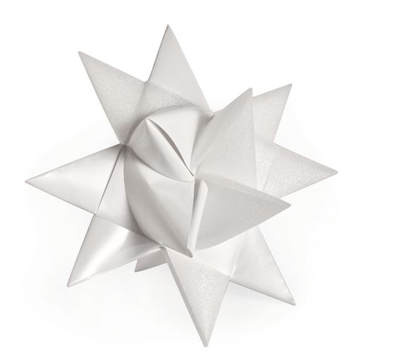 Paski papierowe "Glitter, biały", 25 mm