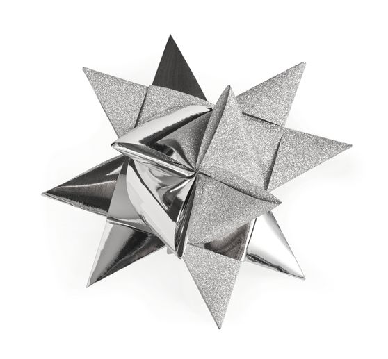 Paski papierowe "Błyszczący, srebrny", 25 mm