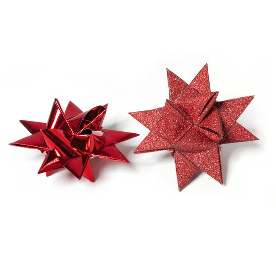 Paski papierowe "Brokat, czerwony", 15 mm