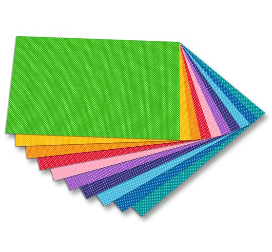 Karton z motywem "Kropki, małe"