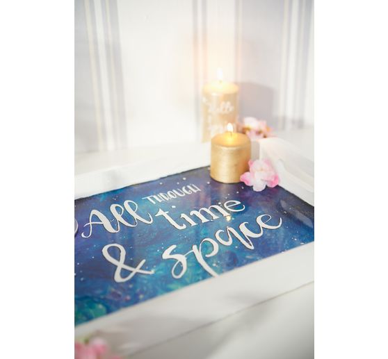 Drewniana taca VBS, zestaw 3 sztuk