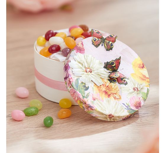 Pudełko z wiórów VBS, Ø 9 cm