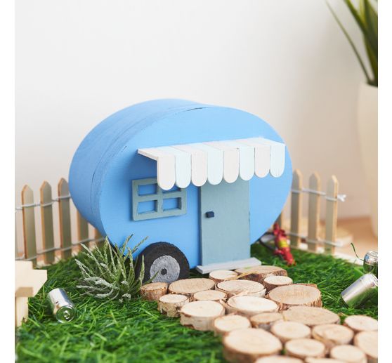 Płaskie drewniane tace VBS, zestaw 4 sztuk