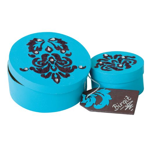 Pudełko z wiórów VBS, Ø 9 cm