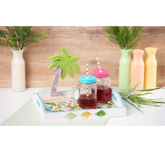 Drewniana taca VBS, zestaw 3 sztuk