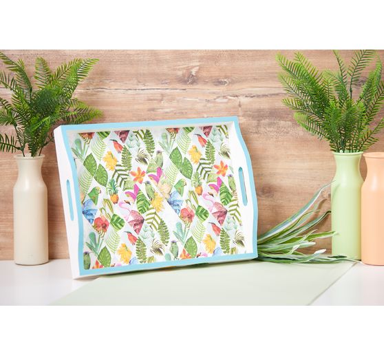 Drewniana taca VBS, zestaw 3 sztuk