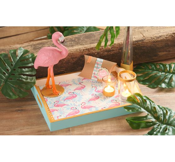 Drewniana taca VBS, zestaw 3 sztuk