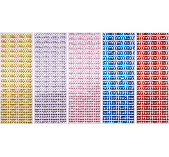 Kamienie szlachetne VBS "6 kolorów", 6 kart po 500 sztuk każda