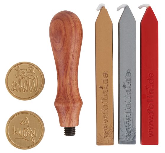 Zestaw pieczęci wraz z uchwytem