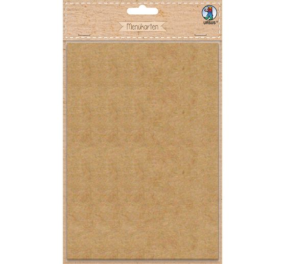 Karty menu "Kraft cardboard"