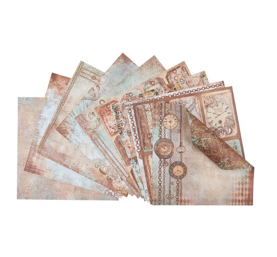 Blok do scrapbookingu "Zgodnie z ruchem wskazówek zegara