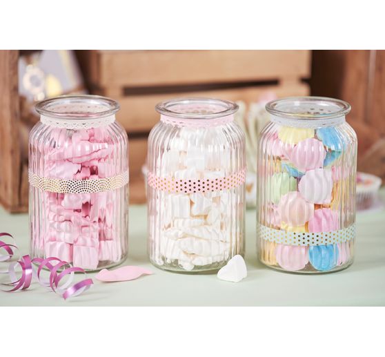 Zestaw taśm washi "Róża/złota folia"