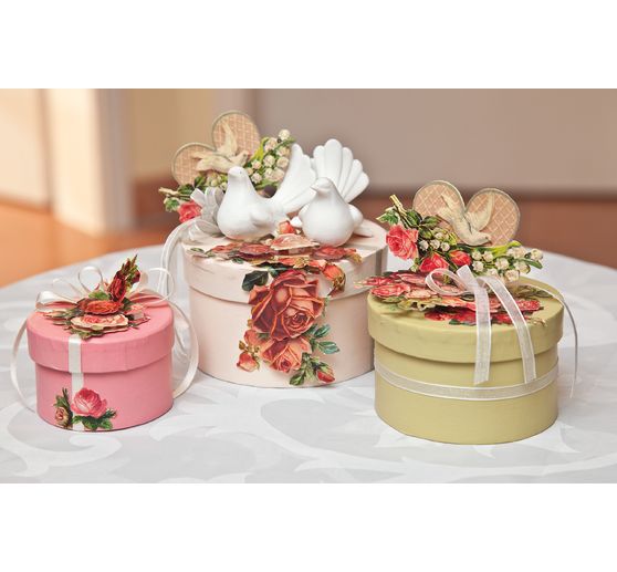 Okrągłe pudełka VBS, zestaw 3 sztuk