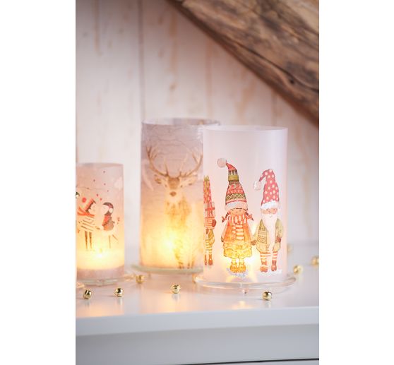 VBS Candles glass coaster, 5 pieces, Ø 10 cm