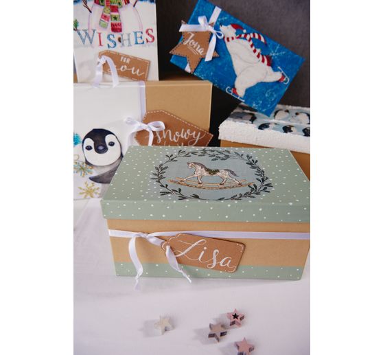 Pudełka tekturowe VBS "prostokąt", zestaw 7 sztuk