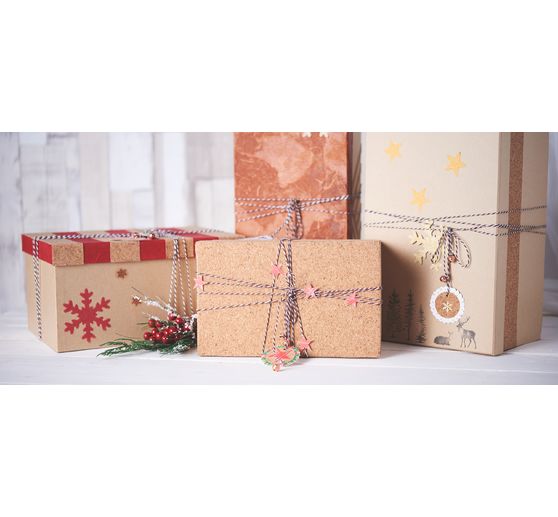 Kwadratowe pudełka VBS, zestaw 3 sztuk