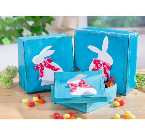 Kwadratowe pudełka VBS, zestaw 3 sztuk