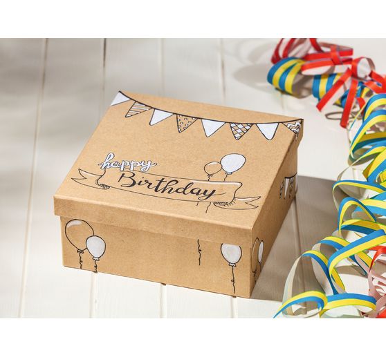 Kwadratowe pudełka VBS, zestaw 3 sztuk