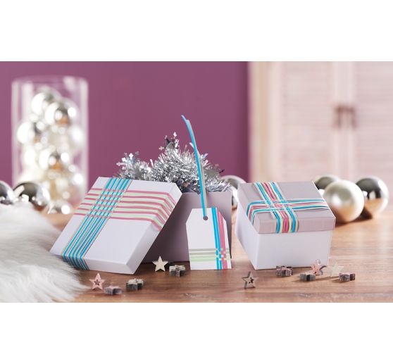 Pudełka tekturowe VBS "Kwadrat", zestaw 12 sztuk