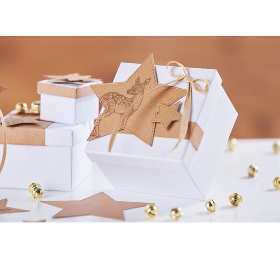 Pudełka tekturowe VBS "Kwadrat", zestaw 12 sztuk