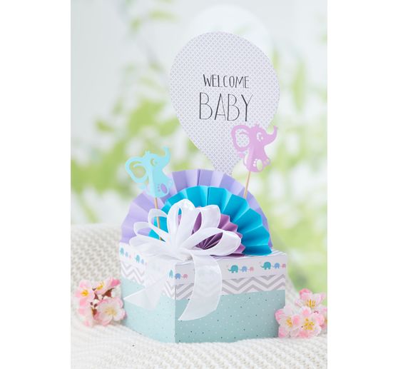 Pudełka tekturowe VBS "Kwadrat", zestaw 12 sztuk