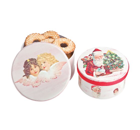 Pudełka tekturowe VBS "Okrągłe", zestaw 12 sztuk