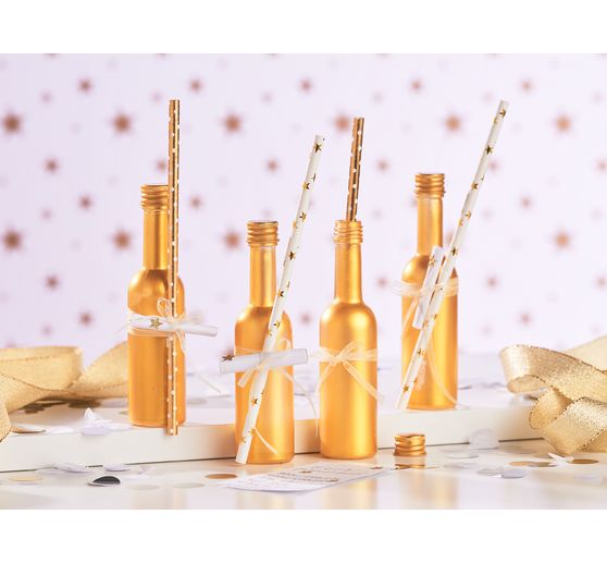 Spray z efektem metalu w liściach, 400 ml, złoty