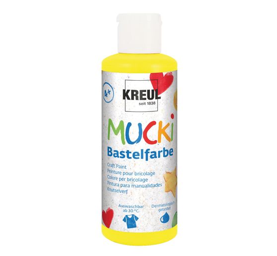 Farba do rękodzieła MUCKI, zestaw 6 sztuk, 80 ml każda