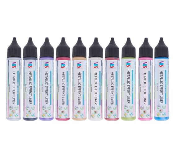 VBS Metallic Effect Liner, 28 ml