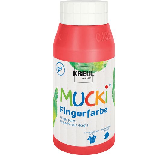 Farby do malowania palcami MUCKI, 750 ml