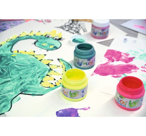 Farby do malowania palcami MUCKI