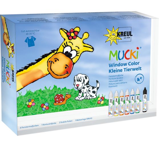 MUCKI Window Color Set Small Animal World, zestaw 7 sztuk