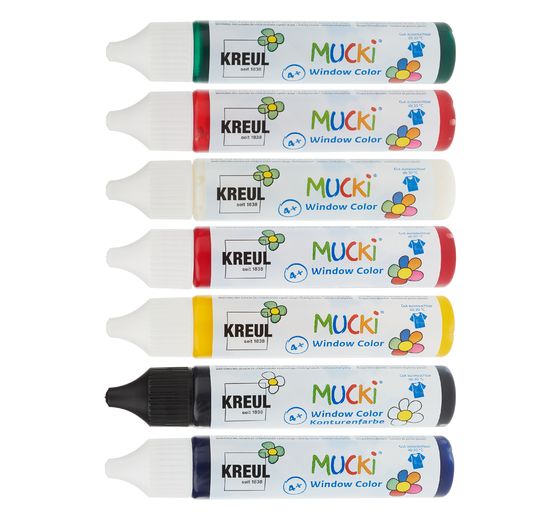 MUCKI Window Color Set Small Animal World, zestaw 7 sztuk