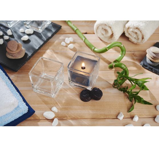 VBS Tea light glasses "Cube", 12 pieces