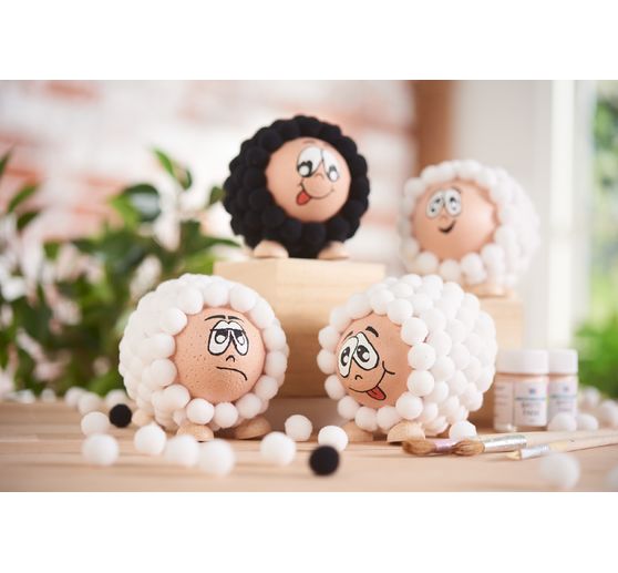 VBS Pompons, 15 mm, 60 pieces