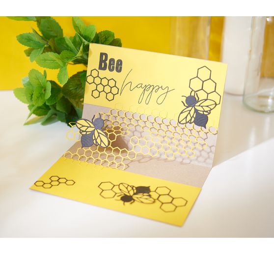 double cards with envelopes "Kraft paper", DIN A6, 50 pieces