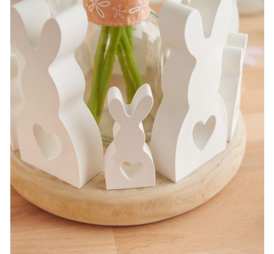 Drewniany krążek " Okrągły&rdquo;, umyty na biało