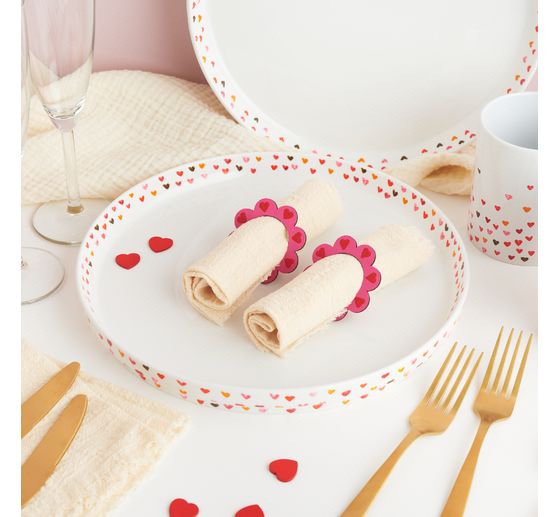 VBS Plate with rim, porcelain