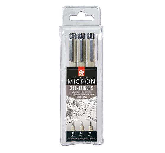 Pigma Micron case, set of 3