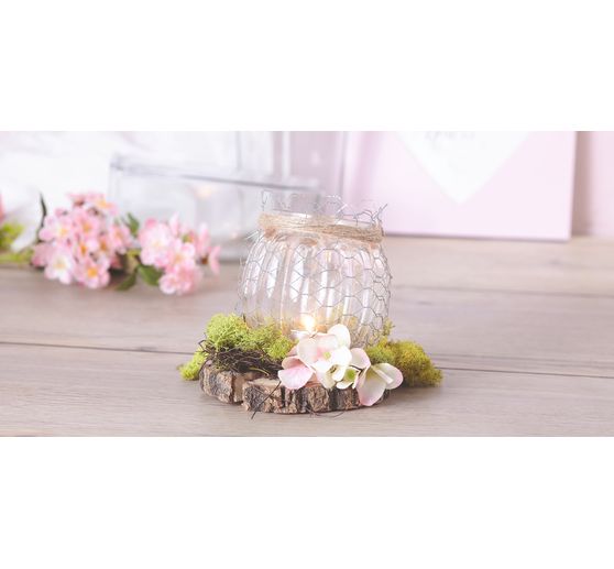 Szklany wazon z rowkami