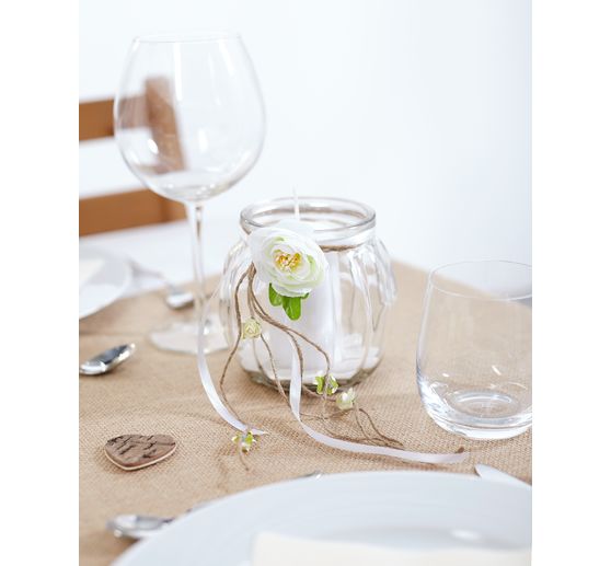 Szklany wazon z rowkami