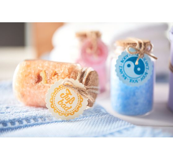 VBS Glass vials with cork, 6 pieces