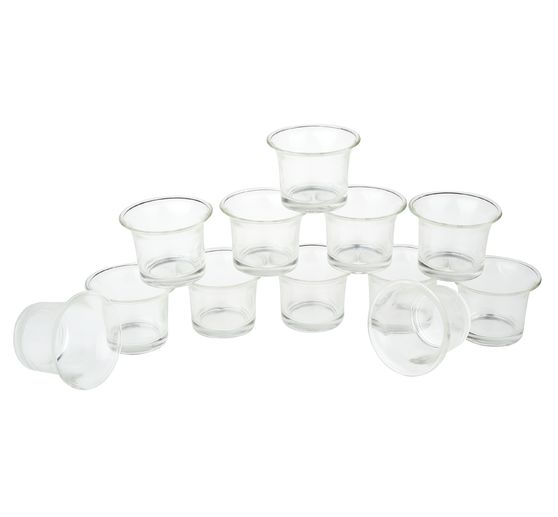 Świeczniki na tealight VBS "Curved", 12 sztuk