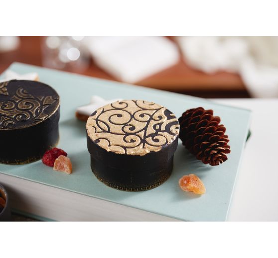 Okrągłe pudełko VBS, 6 sztuk, papier mâché