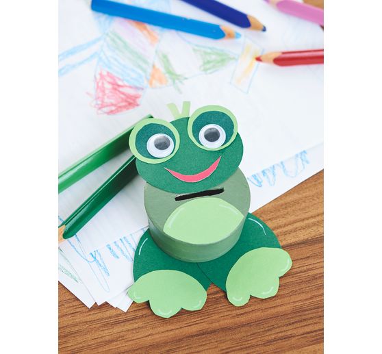 Okrągłe pudełko VBS, 6 sztuk, papier mâché